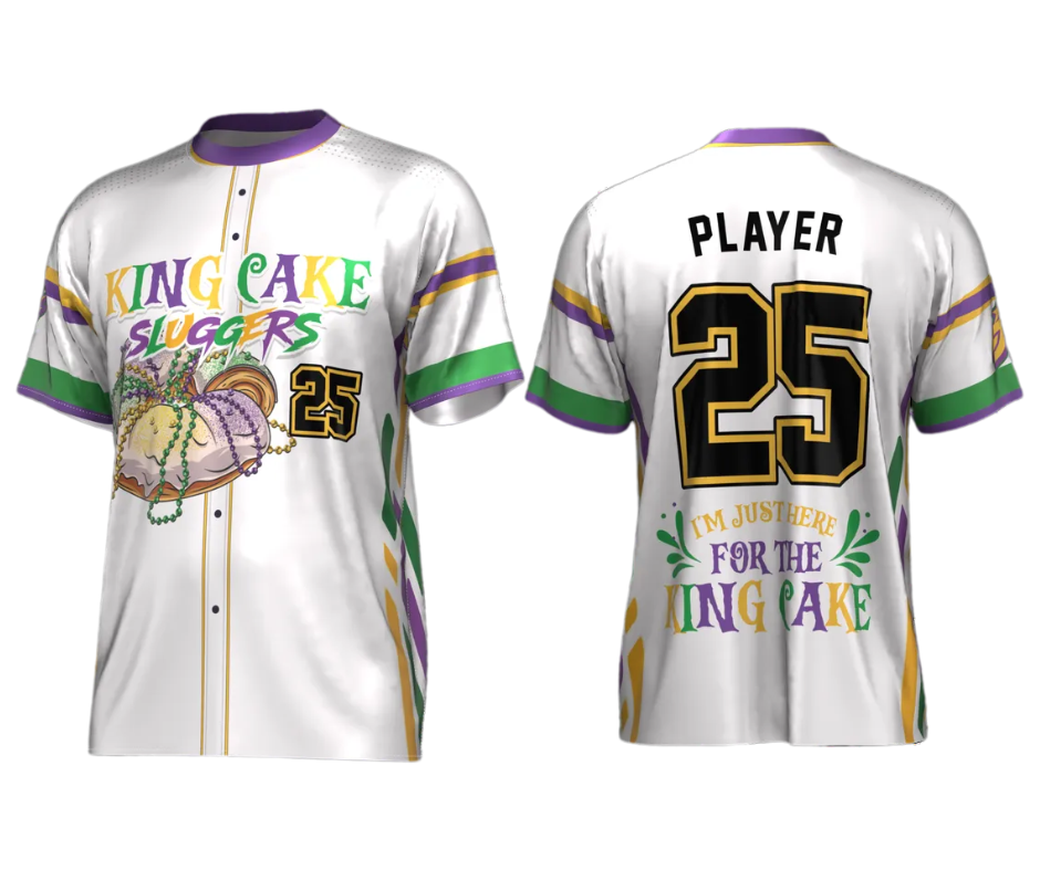 King Cake Sluggers Official Jersey